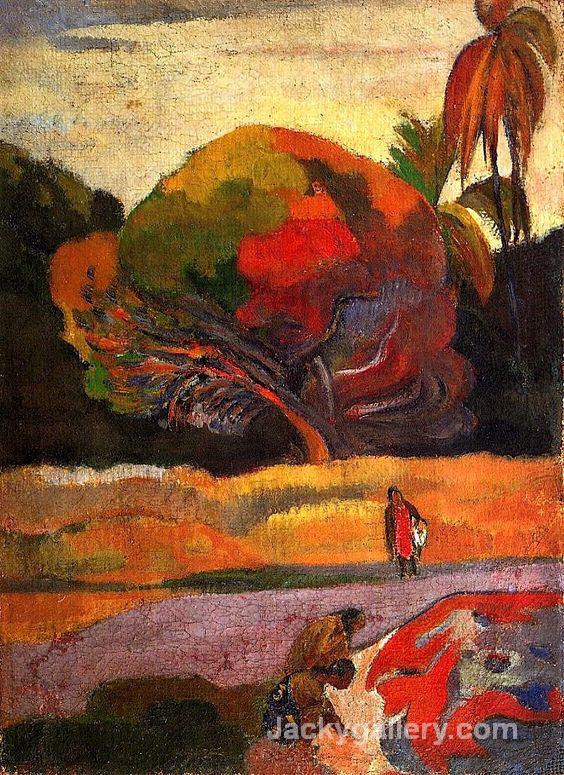 Women at the Riverside by Paul Gauguin paintings reproduction